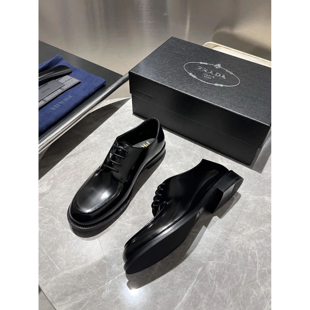 Prada leather shoes 011,PRADA SNEAKERS,Luxury Shoes
