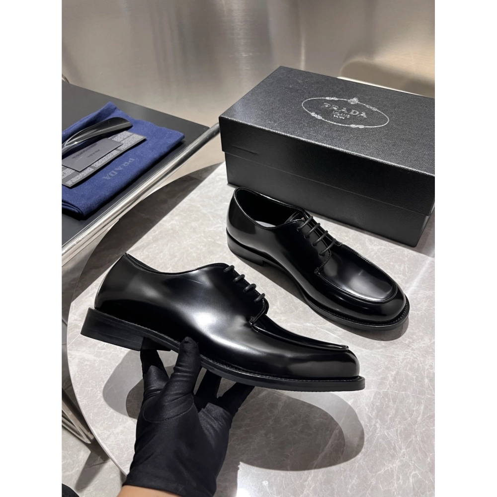 Prada leather shoes 011,PRADA SNEAKERS,Luxury Shoes