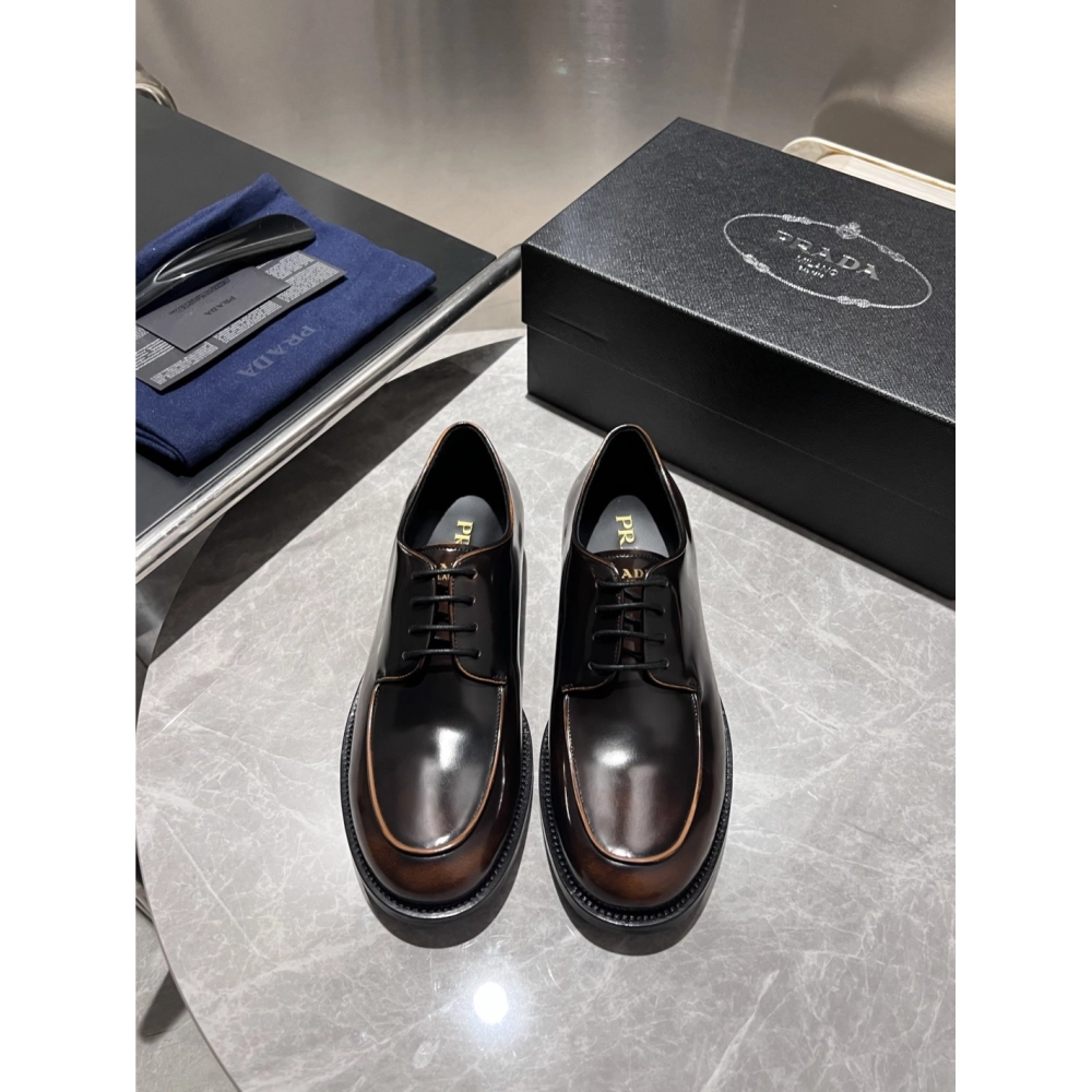 Prada leather shoes 012,PRADA SNEAKERS,Luxury Shoes