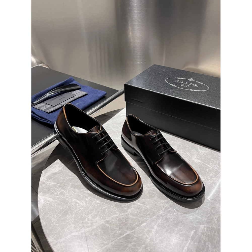 Prada leather shoes 012,PRADA SNEAKERS,Luxury Shoes