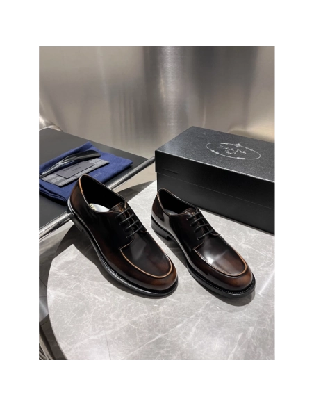 Prada leather shoes 012,PRADA SNEAKERS,Luxury Shoes