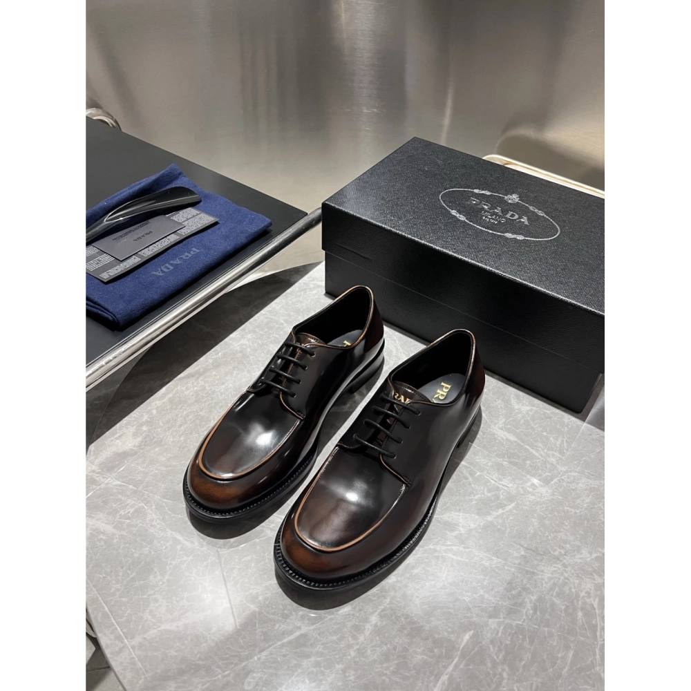 Prada leather shoes 012,PRADA SNEAKERS,Luxury Shoes