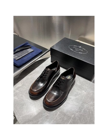 Prada leather shoes 012,PRADA SNEAKERS,Luxury Shoes