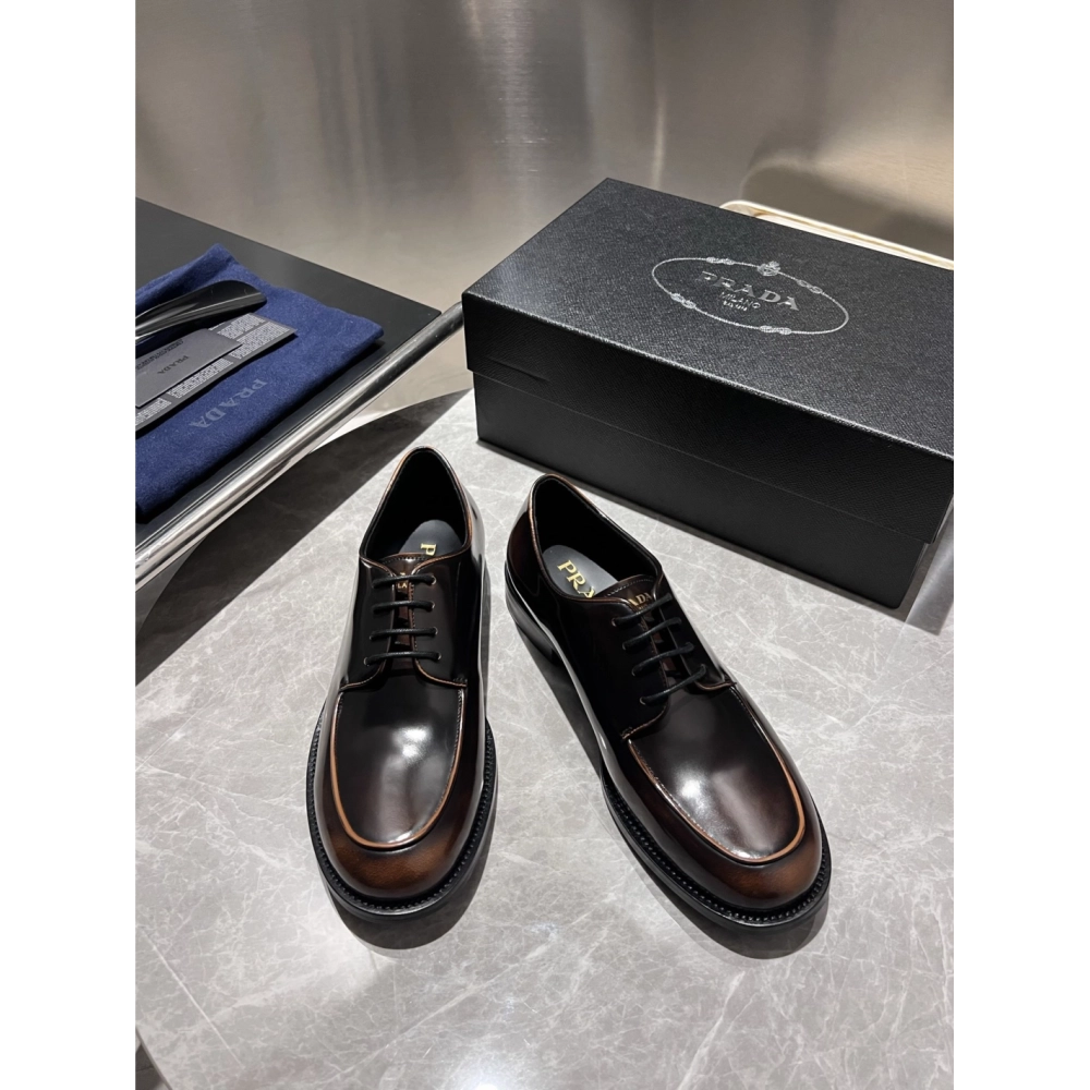 Prada leather shoes 012,PRADA SNEAKERS,Luxury Shoes