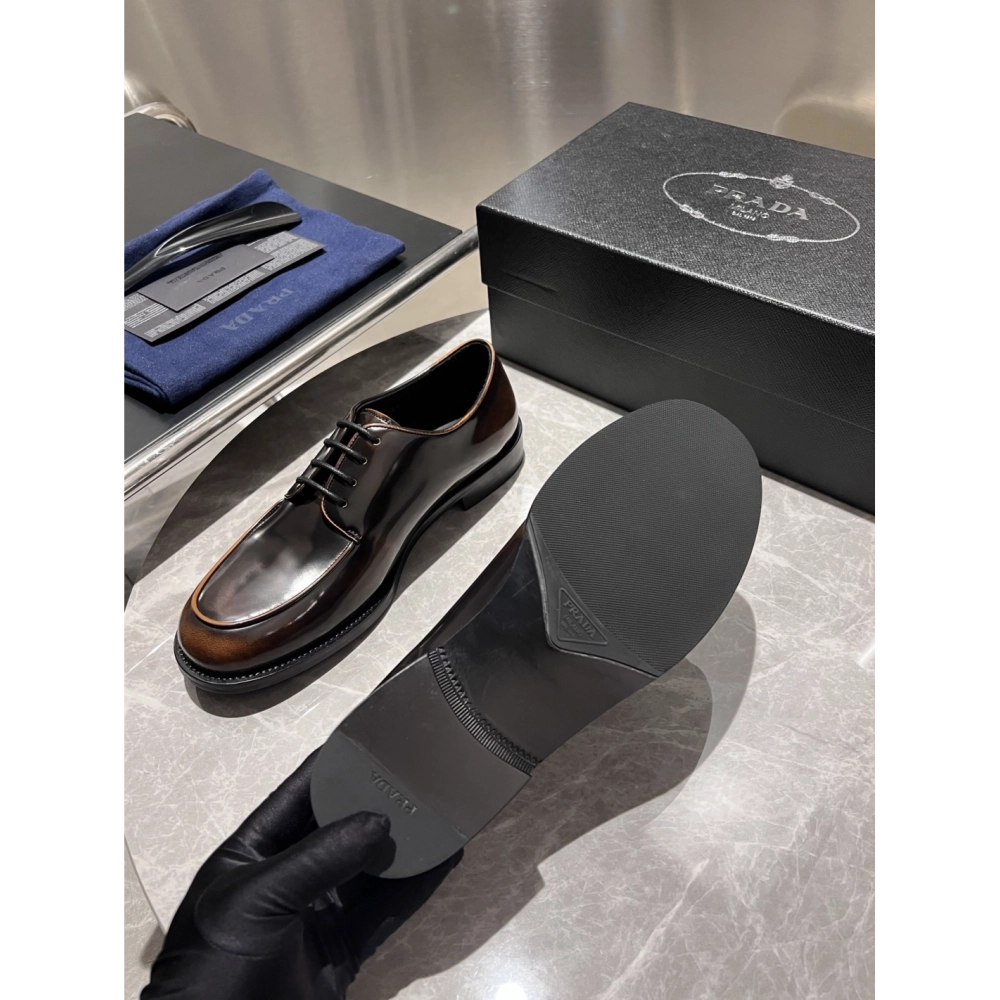 Prada leather shoes 012,PRADA SNEAKERS,Luxury Shoes