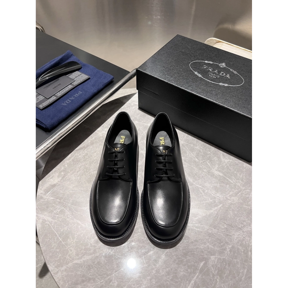 Prada leather shoes 013,PRADA SNEAKERS,Luxury Shoes