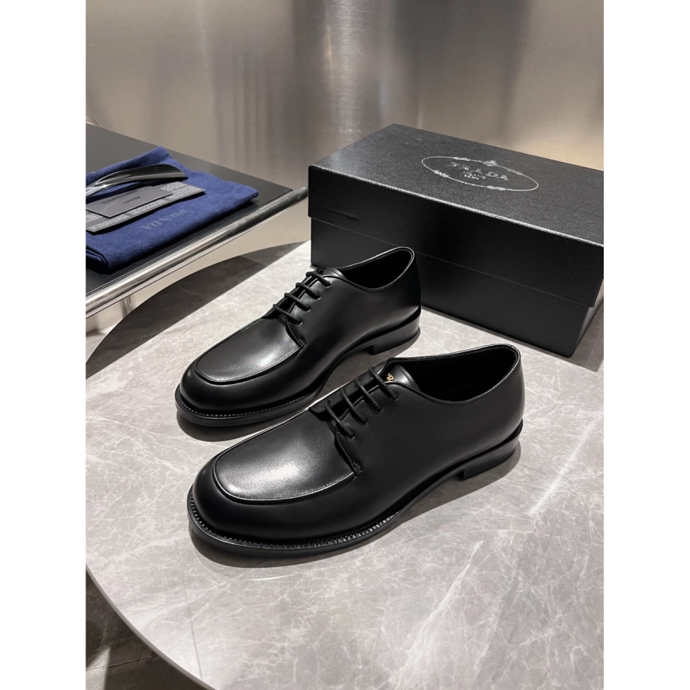 Prada leather shoes 013,PRADA SNEAKERS,Luxury Shoes