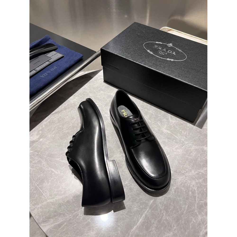 Prada leather shoes 013,PRADA SNEAKERS,Luxury Shoes
