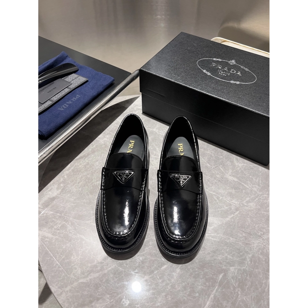 Prada leather shoes 014,PRADA SNEAKERS,Luxury Shoes