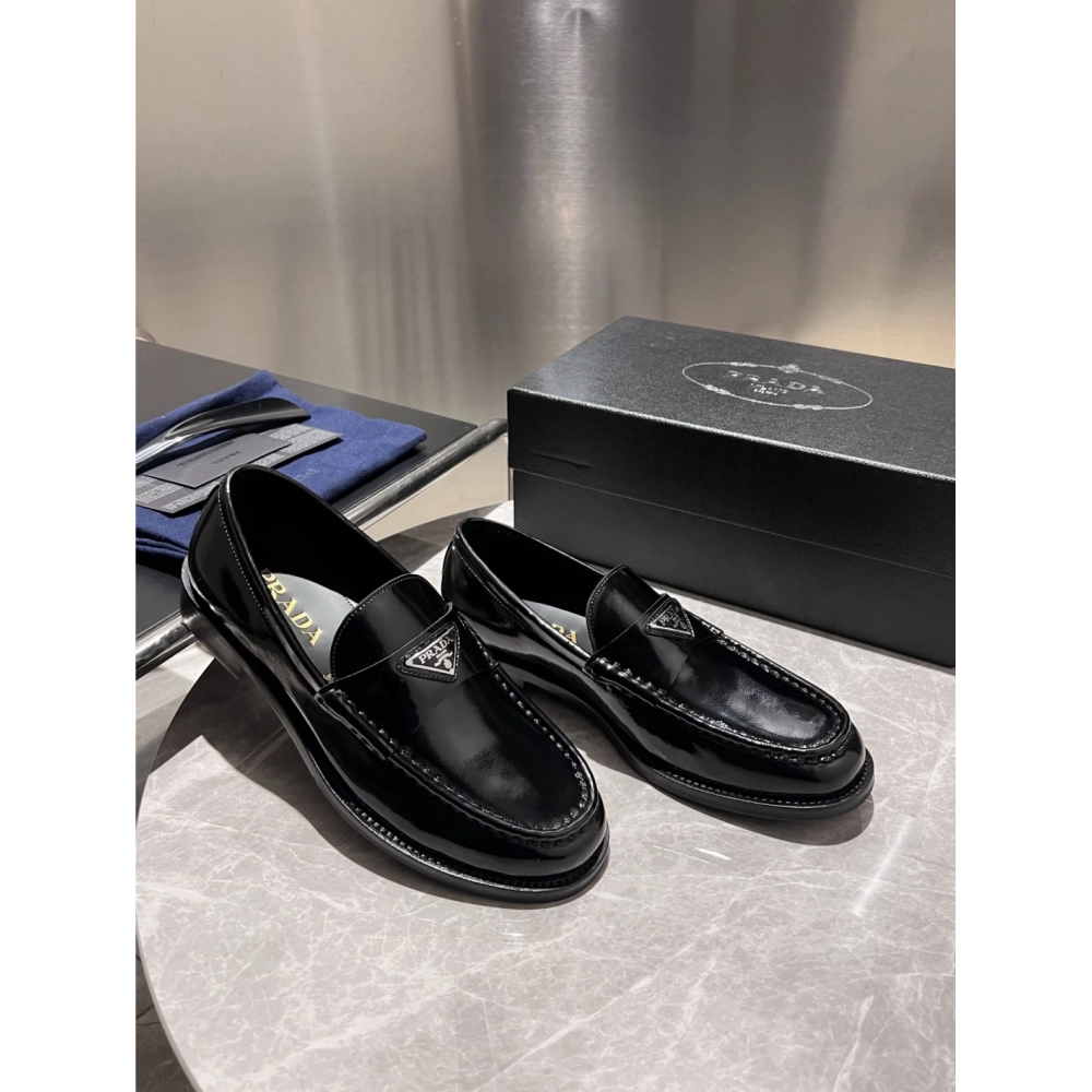 Prada leather shoes 014,PRADA SNEAKERS,Luxury Shoes