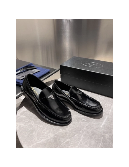 Prada leather shoes 014,PRADA SNEAKERS,Luxury Shoes