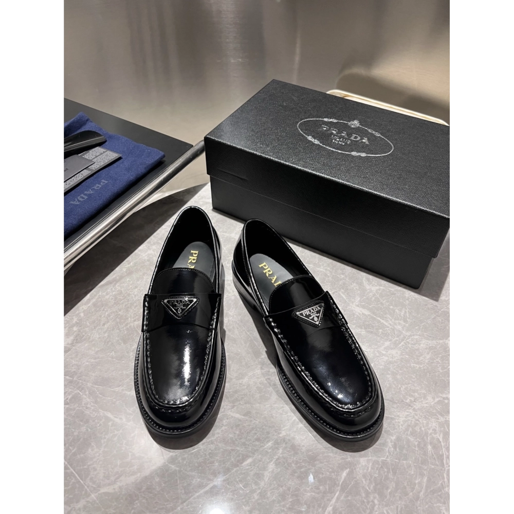 Prada leather shoes 014,PRADA SNEAKERS,Luxury Shoes