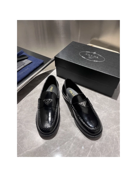 Prada leather shoes 014,PRADA SNEAKERS,Luxury Shoes