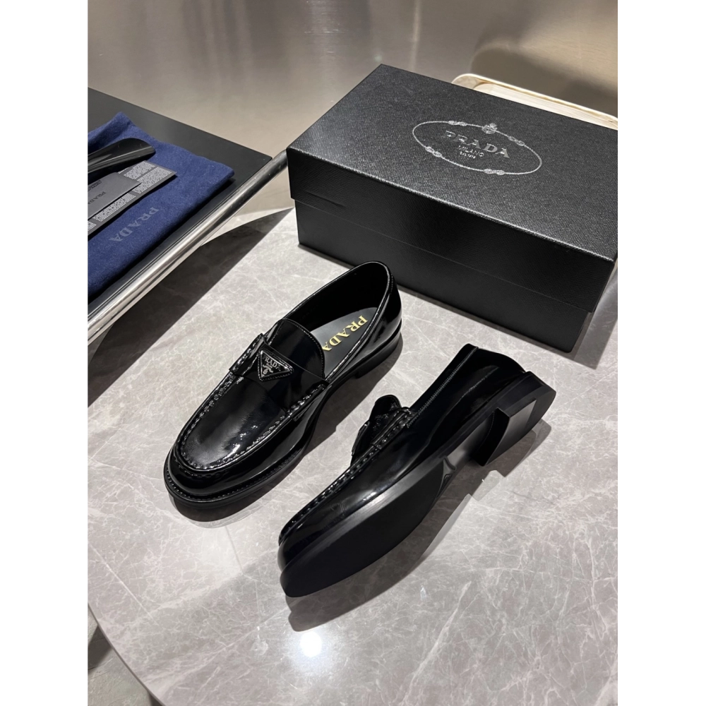 Prada leather shoes 014,PRADA SNEAKERS,Luxury Shoes