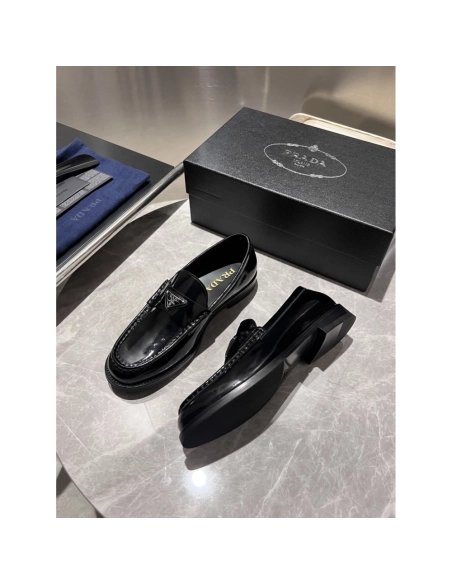 Prada leather shoes 014,PRADA SNEAKERS,Luxury Shoes