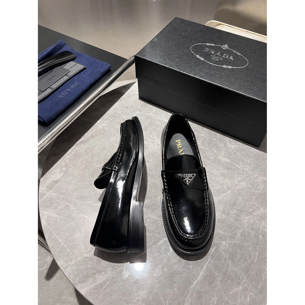 Prada leather shoes 014,PRADA SNEAKERS,Luxury Shoes