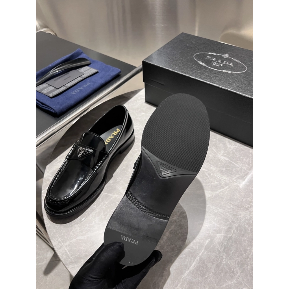 Prada leather shoes 014,PRADA SNEAKERS,Luxury Shoes
