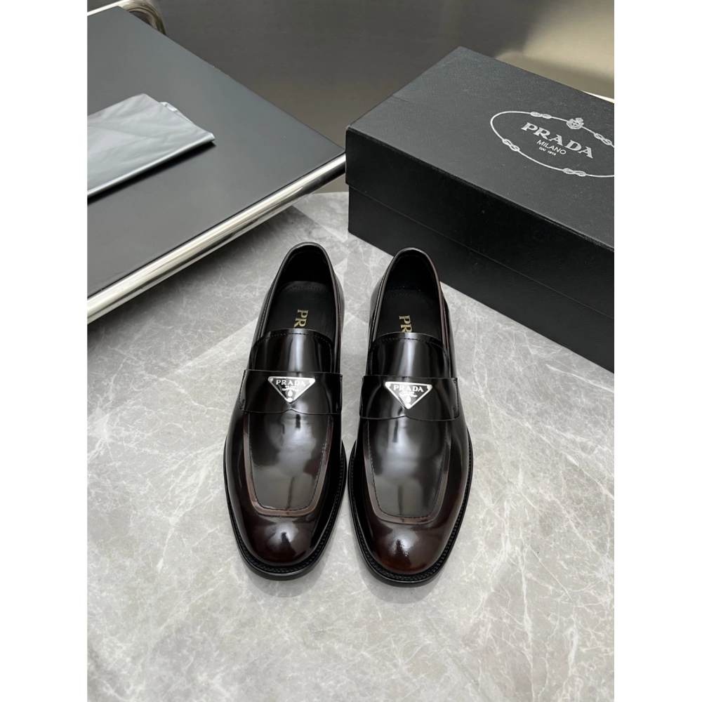 Prada leather shoes 020,PRADA SNEAKERS,Luxury Shoes