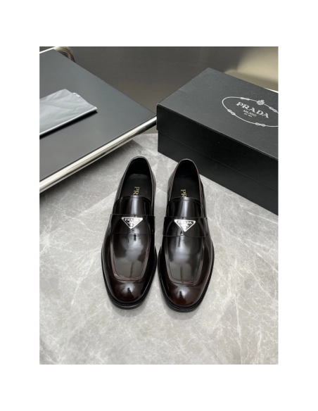 Prada leather shoes 020,PRADA SNEAKERS,Luxury Shoes