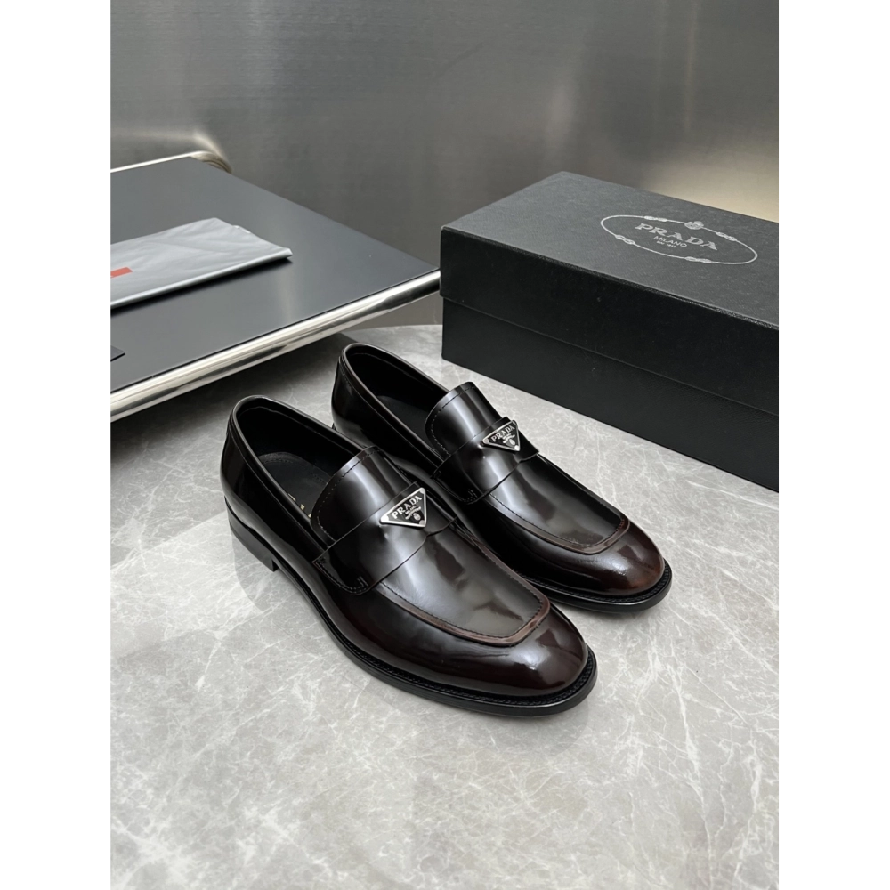 Prada leather shoes 020,PRADA SNEAKERS,Luxury Shoes