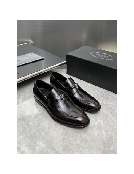 Prada leather shoes 020,PRADA SNEAKERS,Luxury Shoes