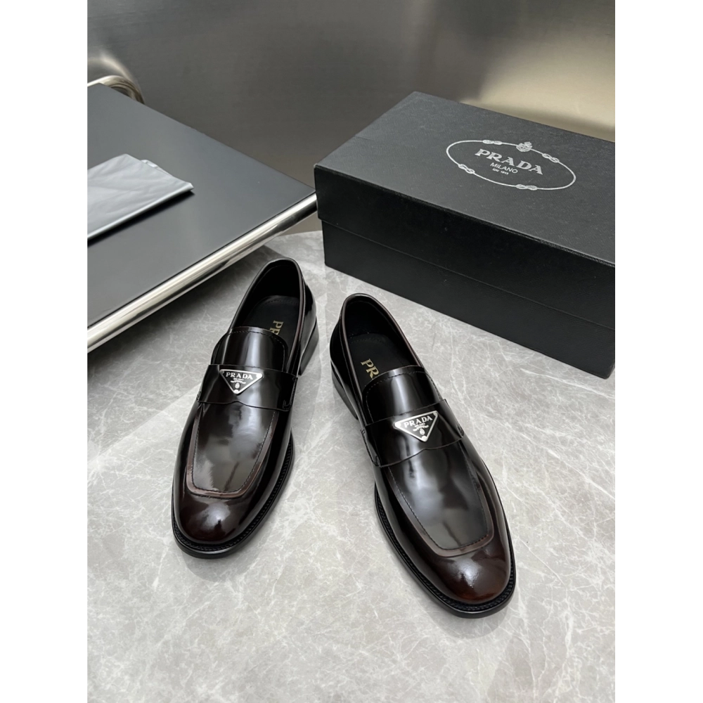 Prada leather shoes 020,PRADA SNEAKERS,Luxury Shoes