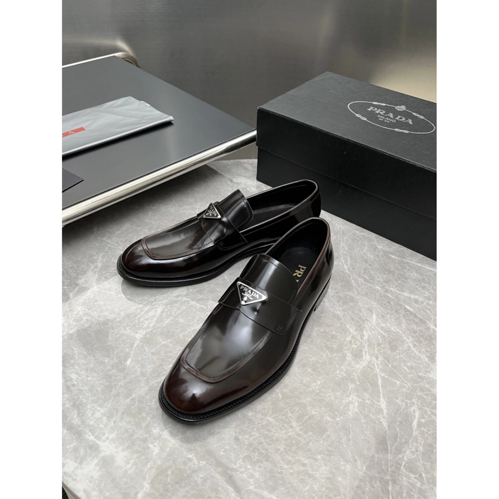 Prada leather shoes 020,PRADA SNEAKERS,Luxury Shoes