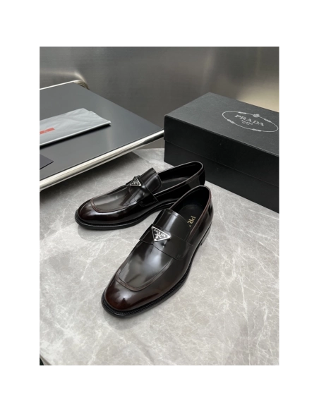 Prada leather shoes 020,PRADA SNEAKERS,Luxury Shoes