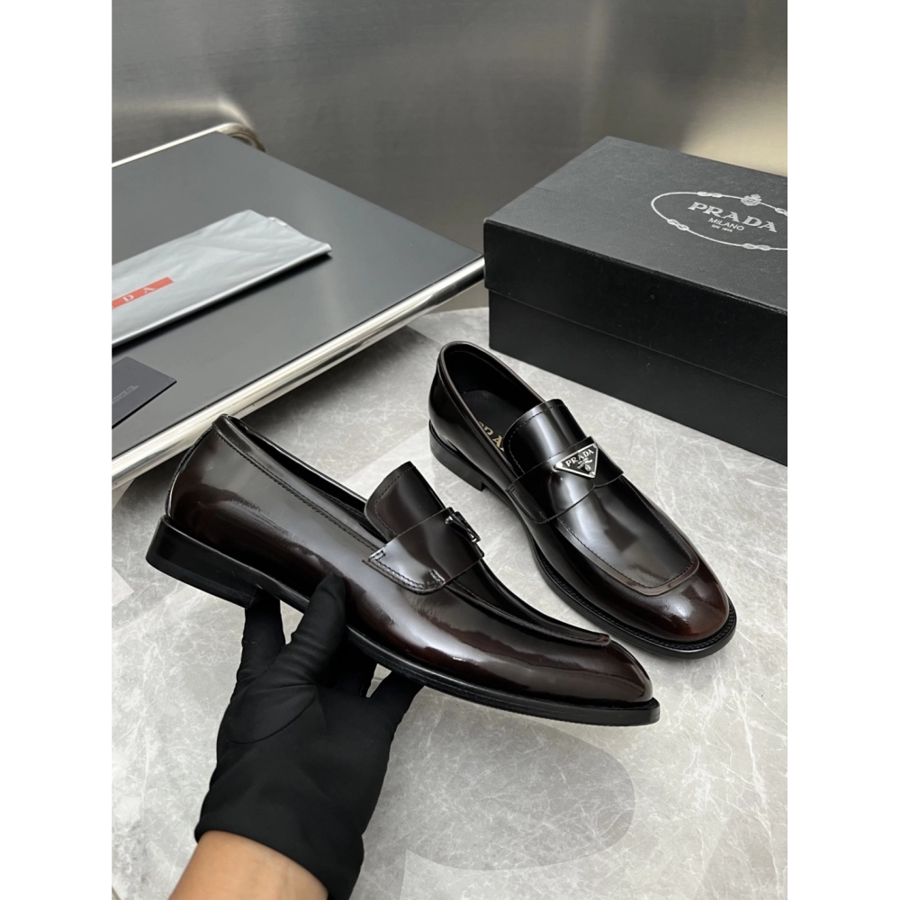 Prada leather shoes 020,PRADA SNEAKERS,Luxury Shoes
