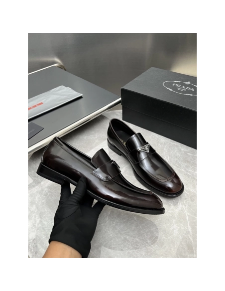 Prada leather shoes 020,PRADA SNEAKERS,Luxury Shoes