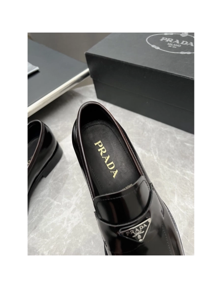 Prada leather shoes 020,PRADA SNEAKERS,Luxury Shoes