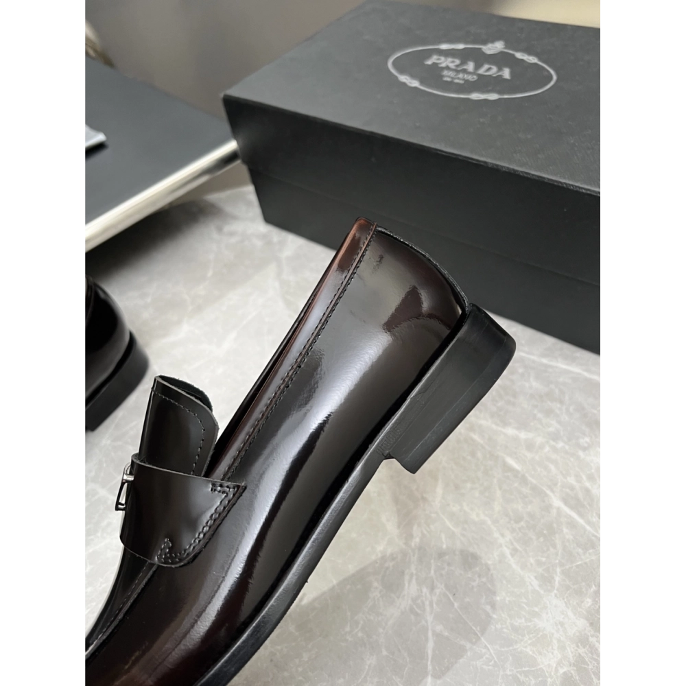 Prada leather shoes 020,PRADA SNEAKERS,Luxury Shoes