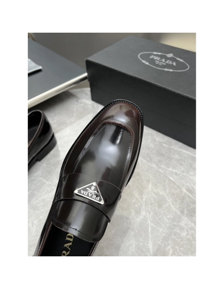 Prada leather shoes 020,PRADA SNEAKERS,Luxury Shoes