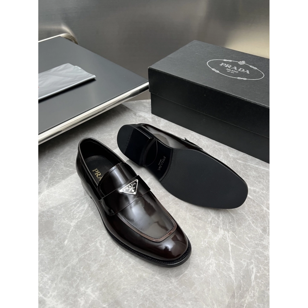 Prada leather shoes 020,PRADA SNEAKERS,Luxury Shoes