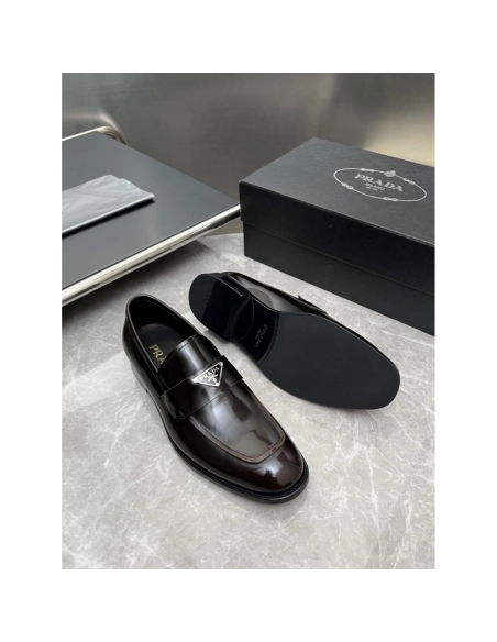 Prada leather shoes 020,PRADA SNEAKERS,Luxury Shoes