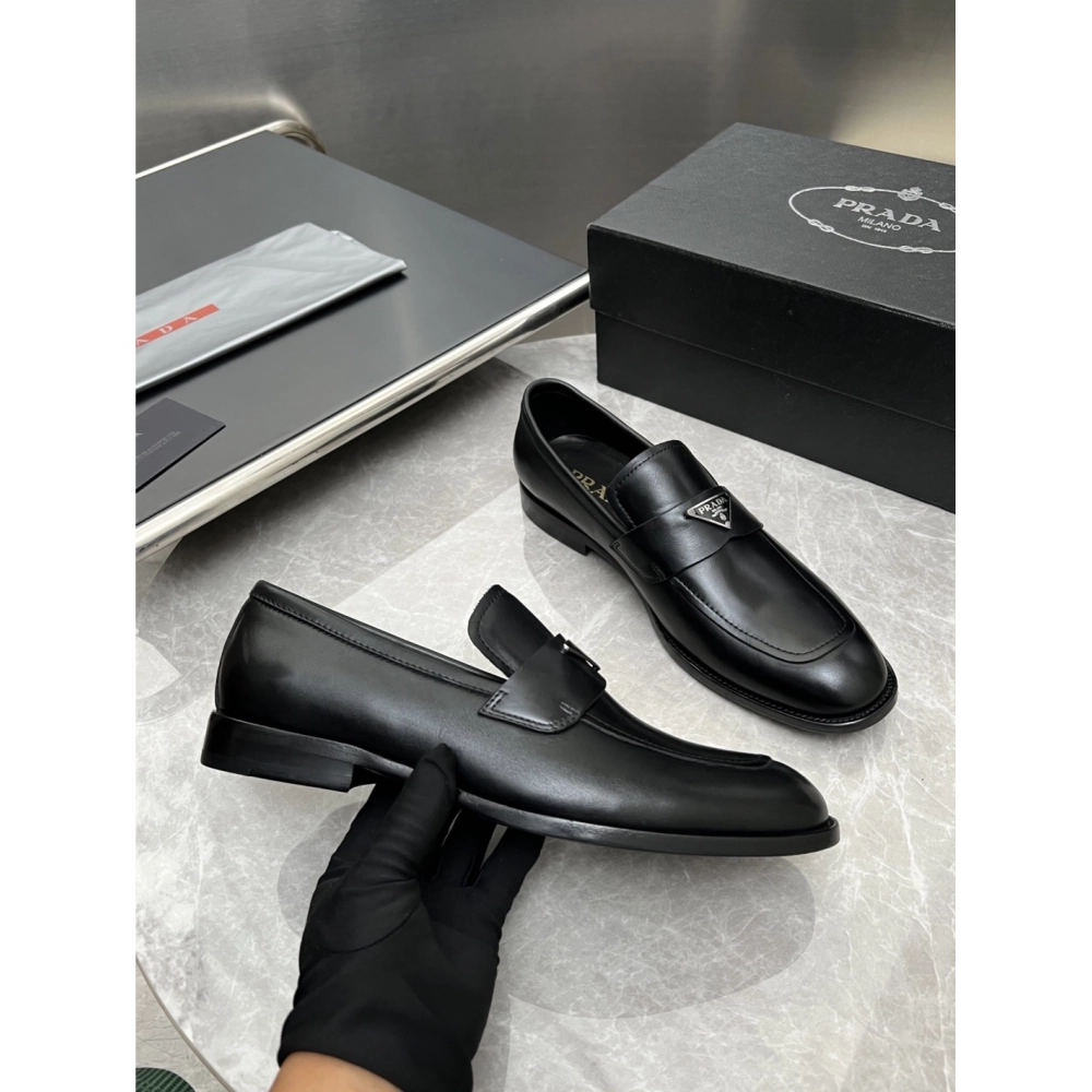 Prada leather shoes 019,PRADA SNEAKERS,Luxury Shoes