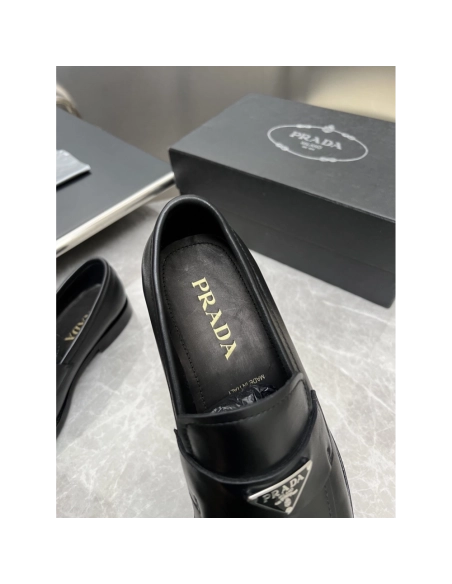 Prada leather shoes 019,PRADA SNEAKERS,Luxury Shoes
