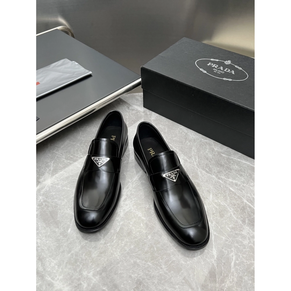 Prada leather shoes 021,PRADA SNEAKERS,Luxury Shoes