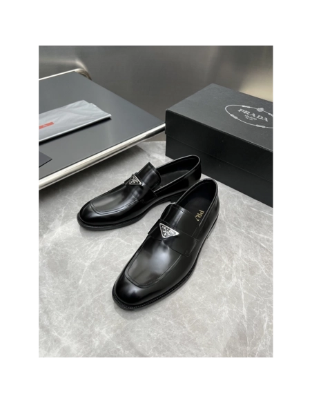 Prada leather shoes 021,PRADA SNEAKERS,Luxury Shoes