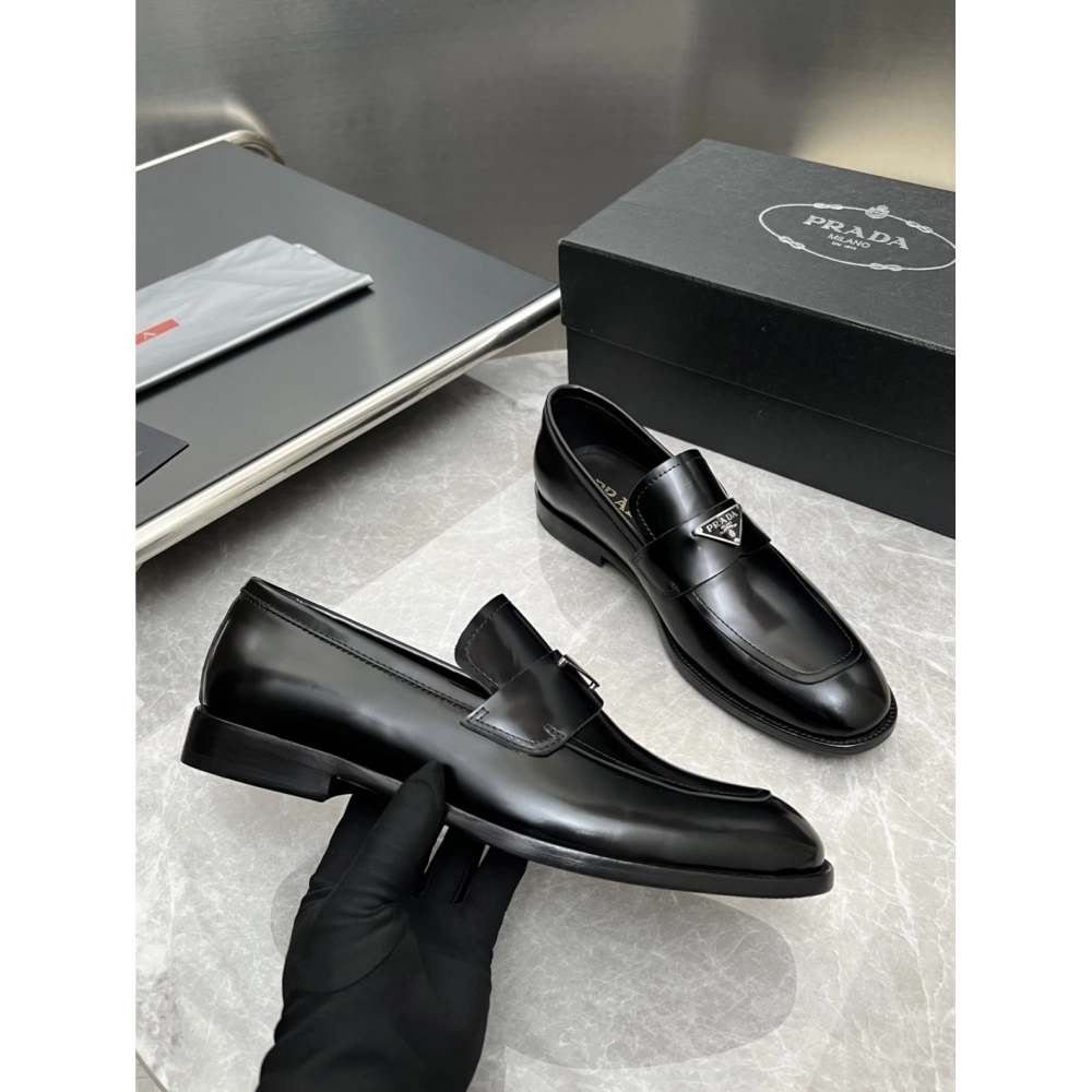 Prada leather shoes 021,PRADA SNEAKERS,Luxury Shoes