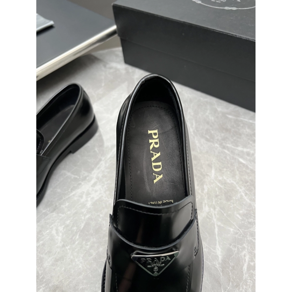 Prada leather shoes 021,PRADA SNEAKERS,Luxury Shoes