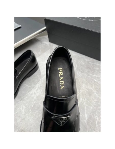 Prada leather shoes 021,PRADA SNEAKERS,Luxury Shoes