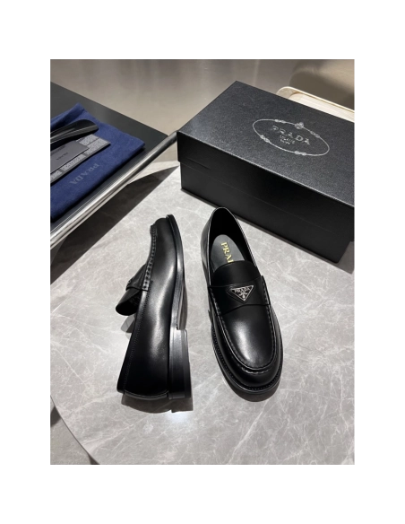 Prada leather shoes 015,PRADA SNEAKERS,Luxury Shoes