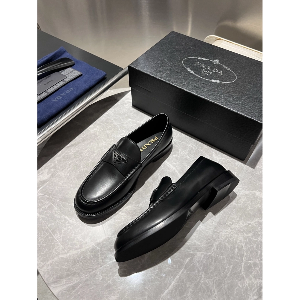 Prada leather shoes 015,PRADA SNEAKERS,Luxury Shoes