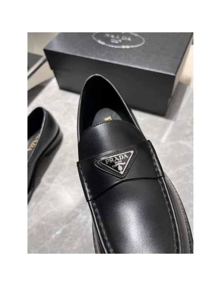 Prada leather shoes 015,PRADA SNEAKERS,Luxury Shoes