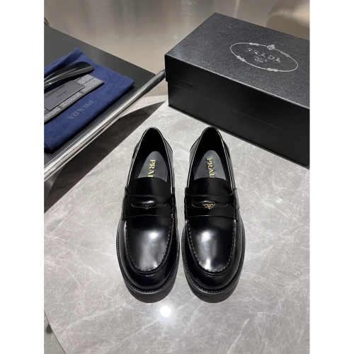 Prada leather shoes 016,PRADA SNEAKERS,Luxury Shoes