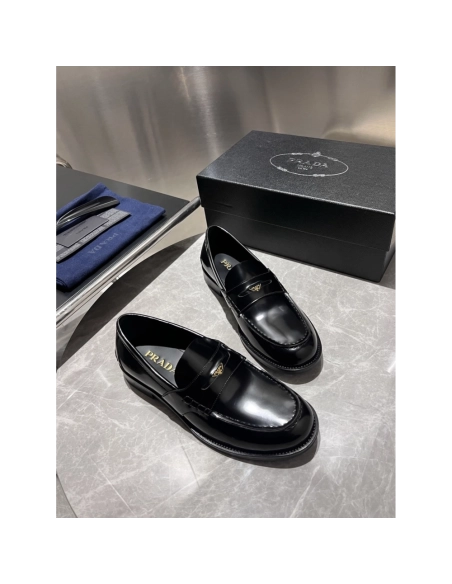 Prada leather shoes 016,PRADA SNEAKERS,Luxury Shoes