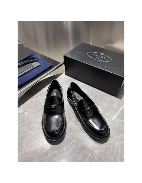 Prada leather shoes 016,PRADA SNEAKERS,Luxury Shoes