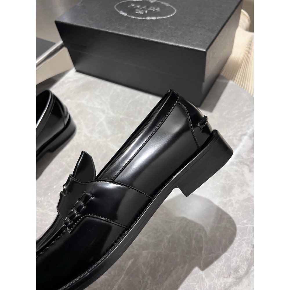 Prada leather shoes 016,PRADA SNEAKERS,Luxury Shoes