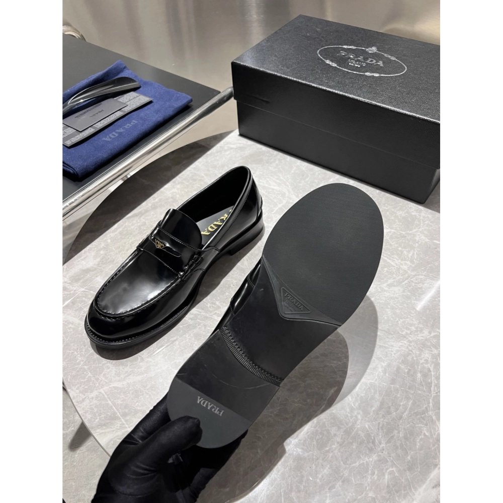 Prada leather shoes 016,PRADA SNEAKERS,Luxury Shoes